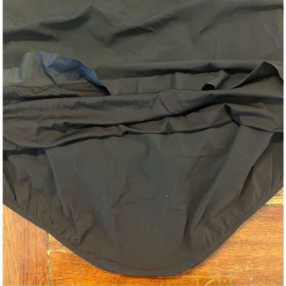 PROFILE BY GOTTEX BASH PLUS SIZE UNDERWIRE HALTER BLACK SWIM DRESS - Picture 6 of 7